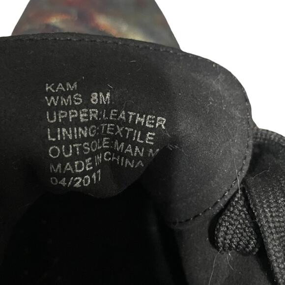 Kenneth Cole Women's Leather Sneakers Black Metallic 8 - Picture 8 of 10